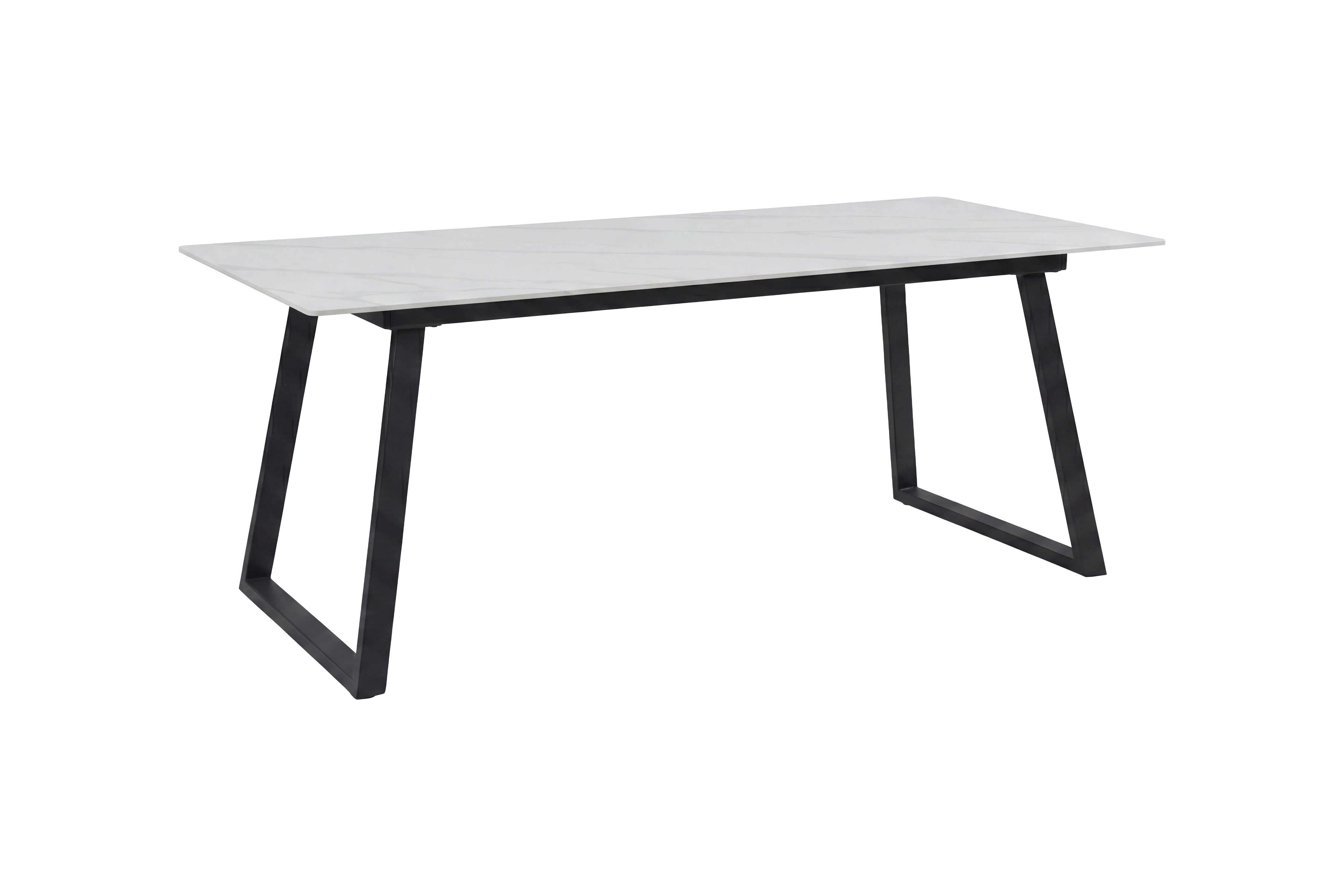 Esstisch Zarela - rechteckiges Design in Mamoroptik