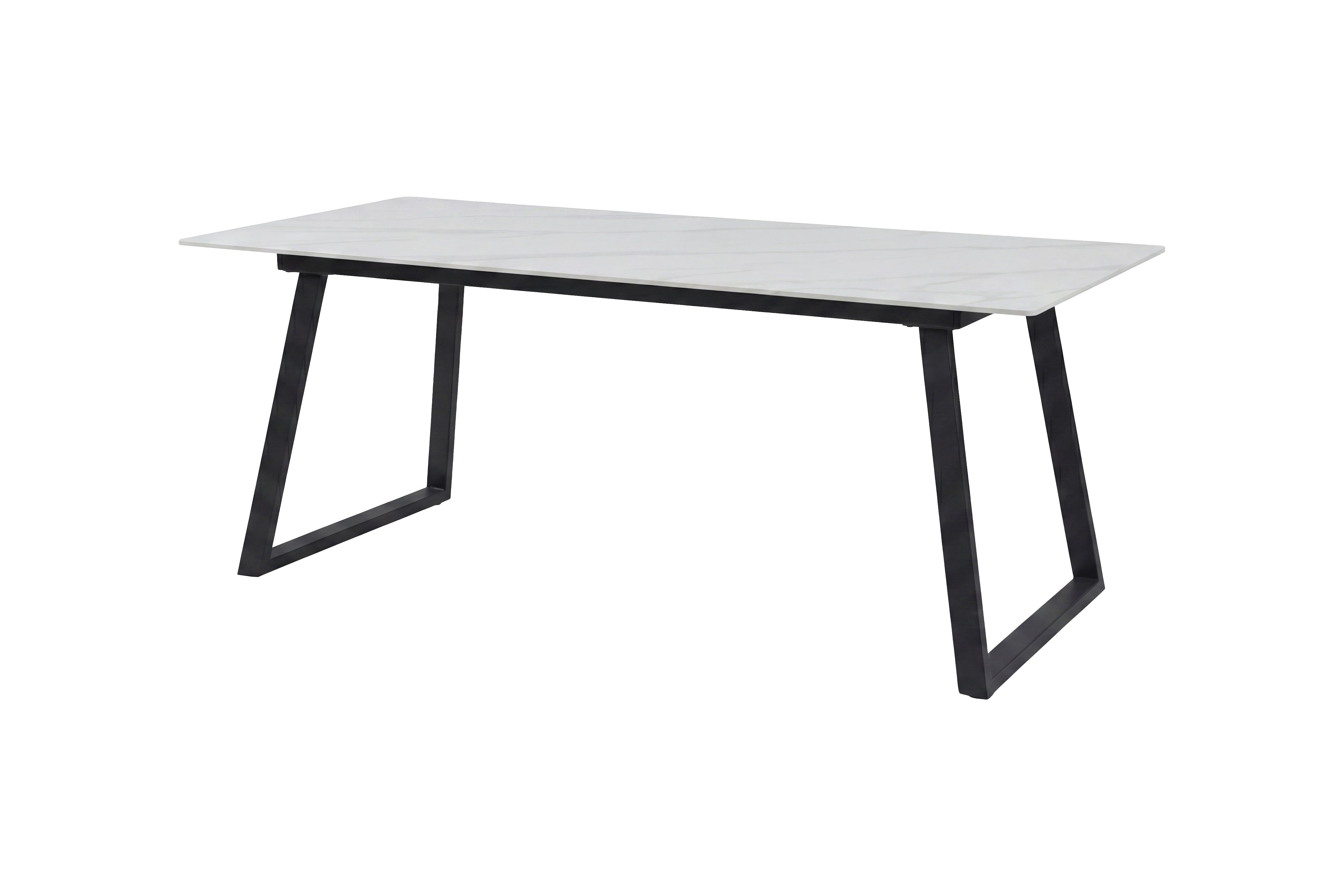 Esstisch Zarela - rechteckiges Design in Mamoroptik