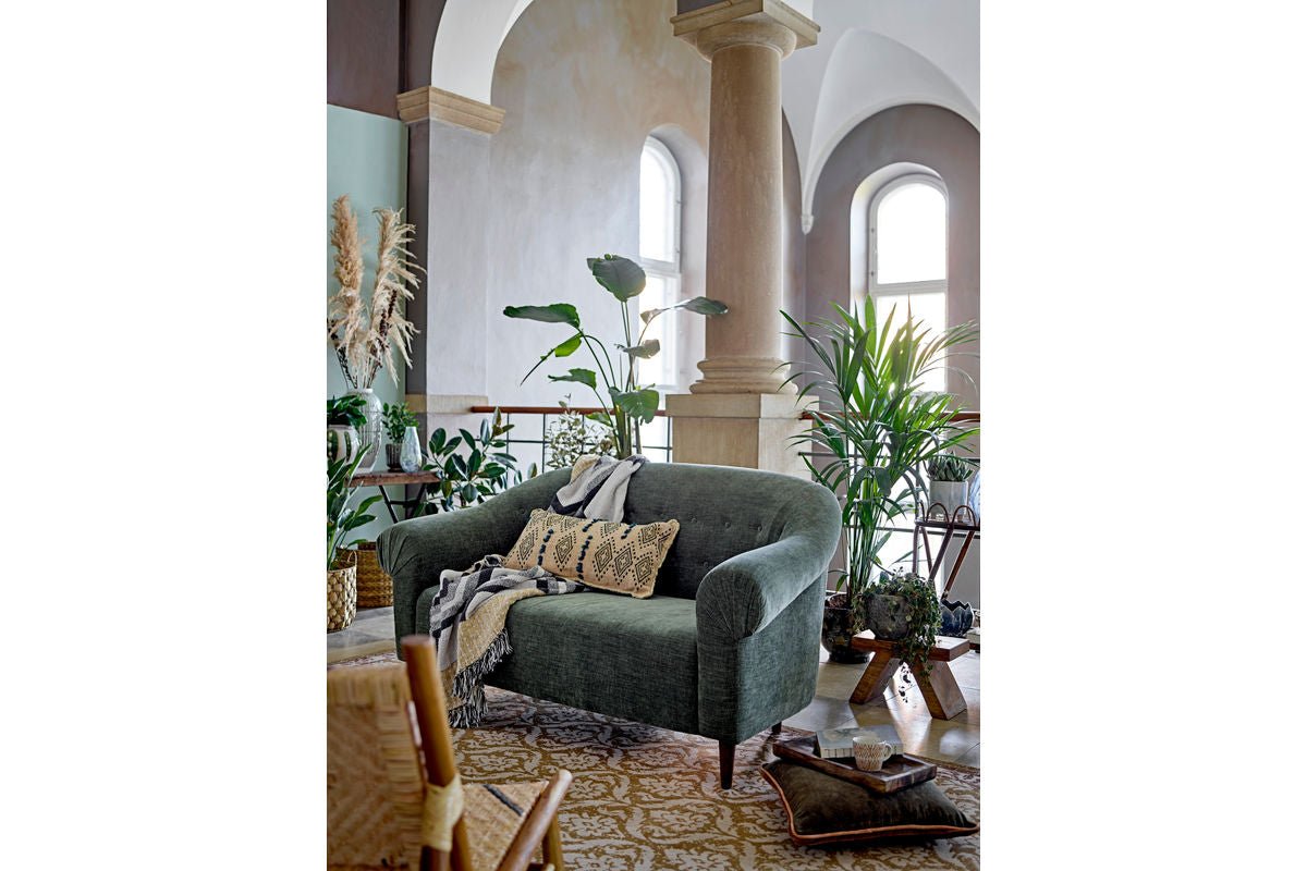 Überwurfdecke Kauri – Grau, aus recycelter Baumwolle