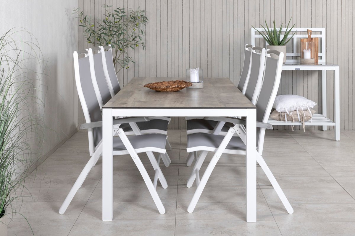 2er Set - Gartenstuhl Alberto aus Textilene/Aluminium