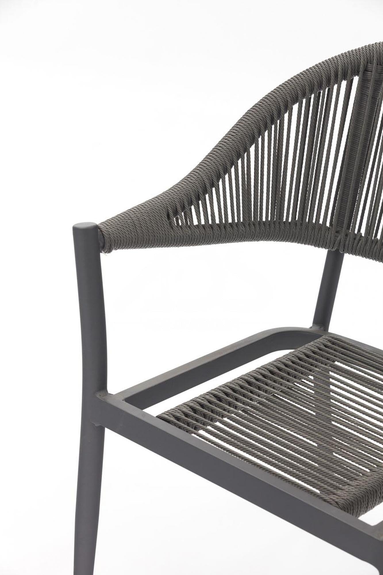 4er Set - Gartenstuhl Colien Rope Design