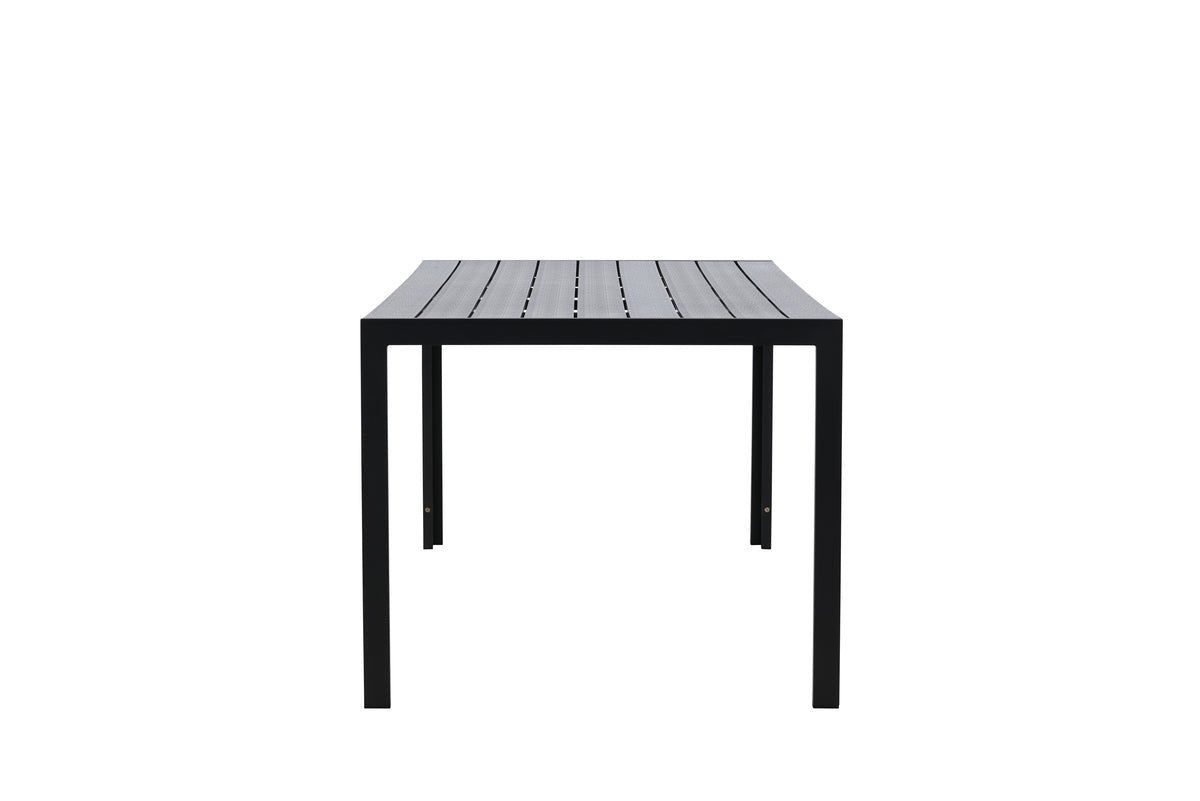 Garten Esstisch Amalfi - 205x90 cm aus Aluminium und Polywood in Beige oder Schwarz