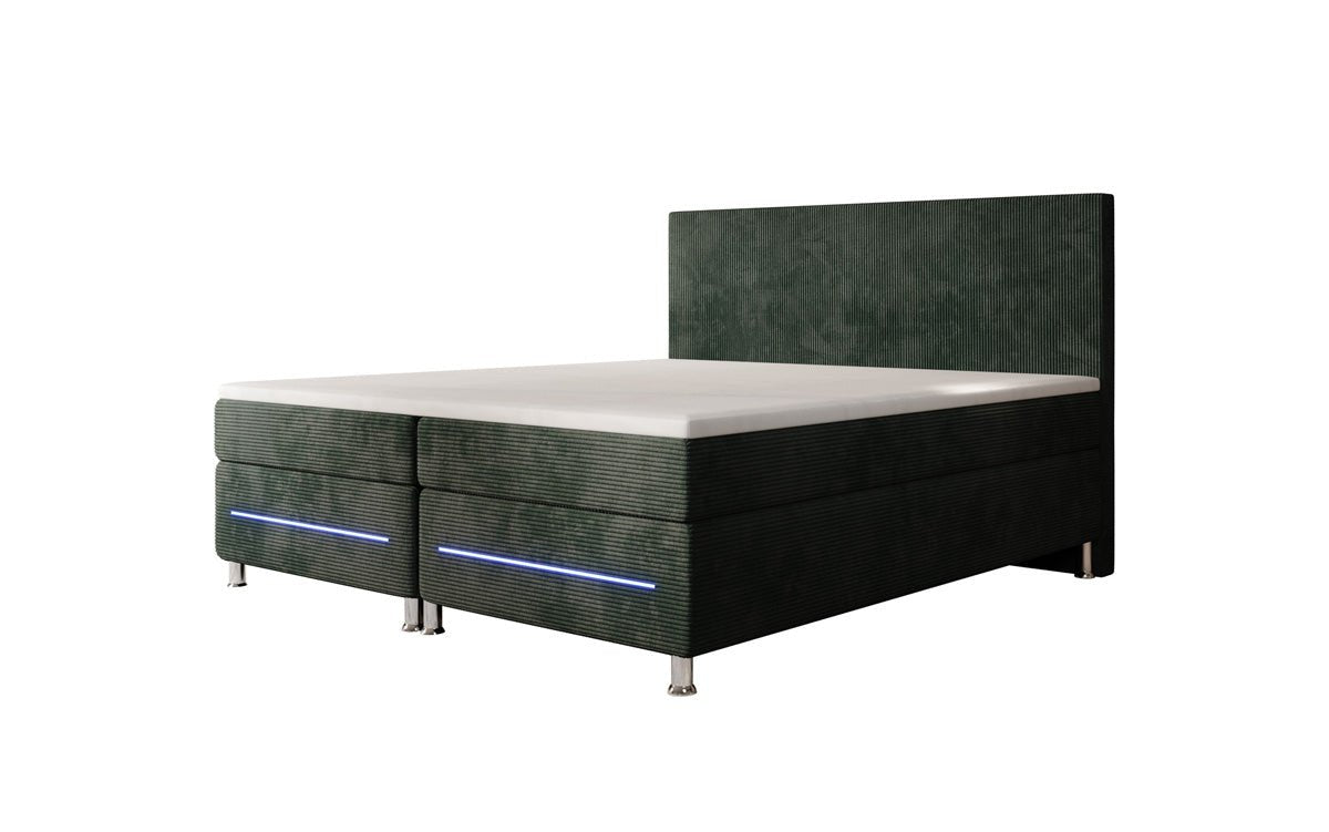 Boxspringbett Simple mit LED in Cord