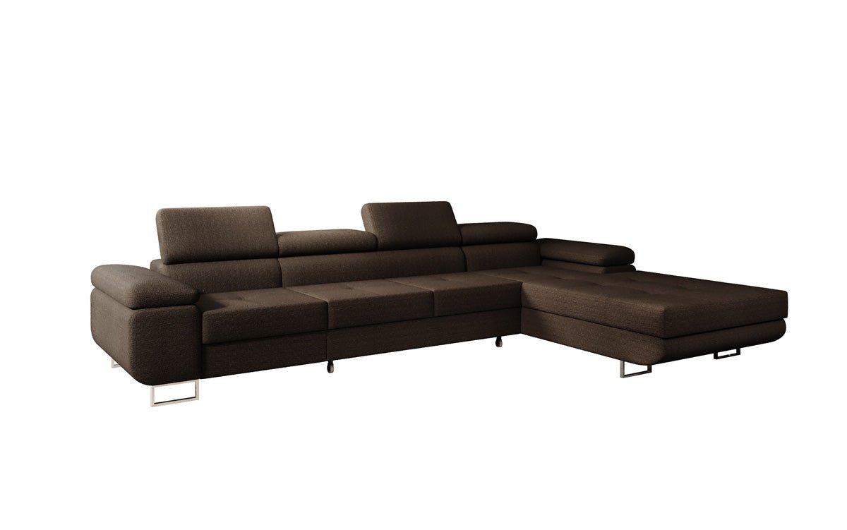 Designer Sofa Calvera Maxi mit Schlaf- und Klappfunktion in Bouclé