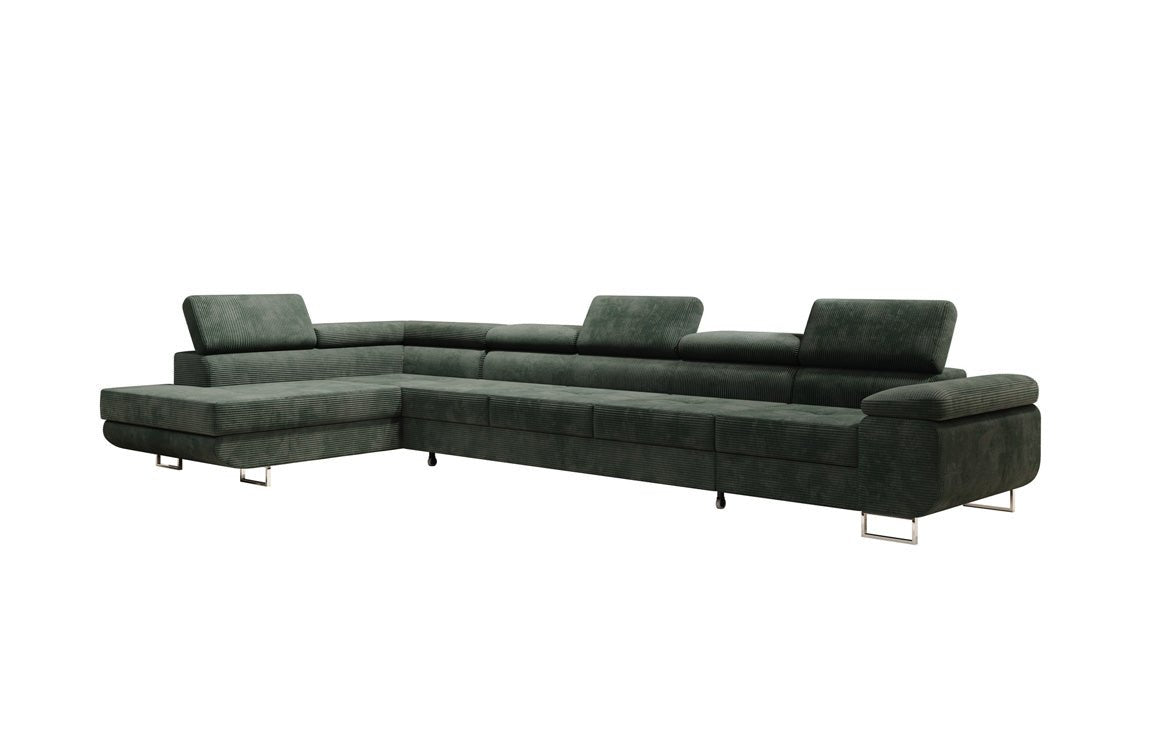 Designer Sofa Maxi mit Schlaf - und Klappfunktion in Cord