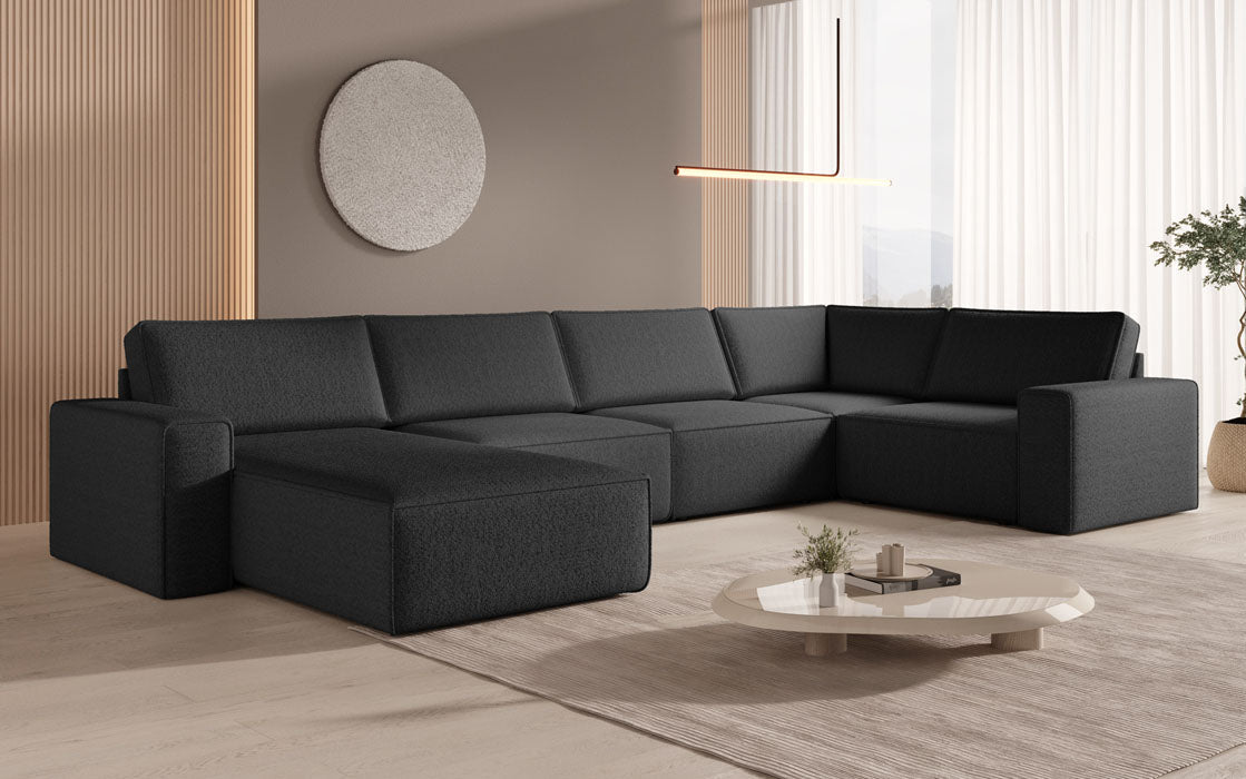 Modulare Sofalandschaft U Yuma aus Bouclé