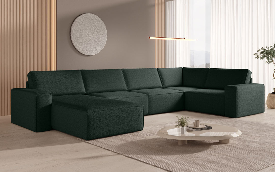 Modulare Sofalandschaft U Yuma aus Bouclé