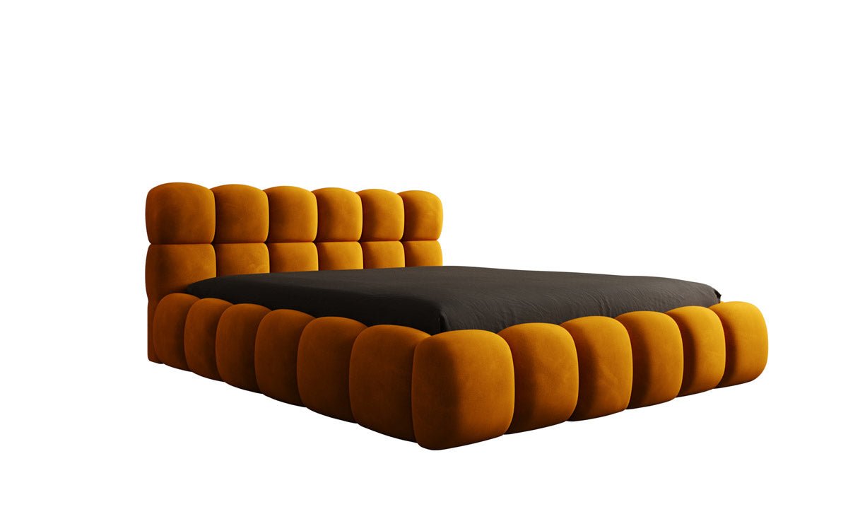 Designer Polsterbett Boston Samt mit Stauraum