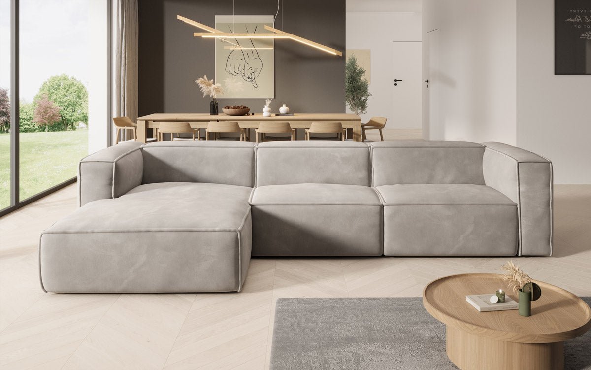 Designer Sofa Comfy L in Samt