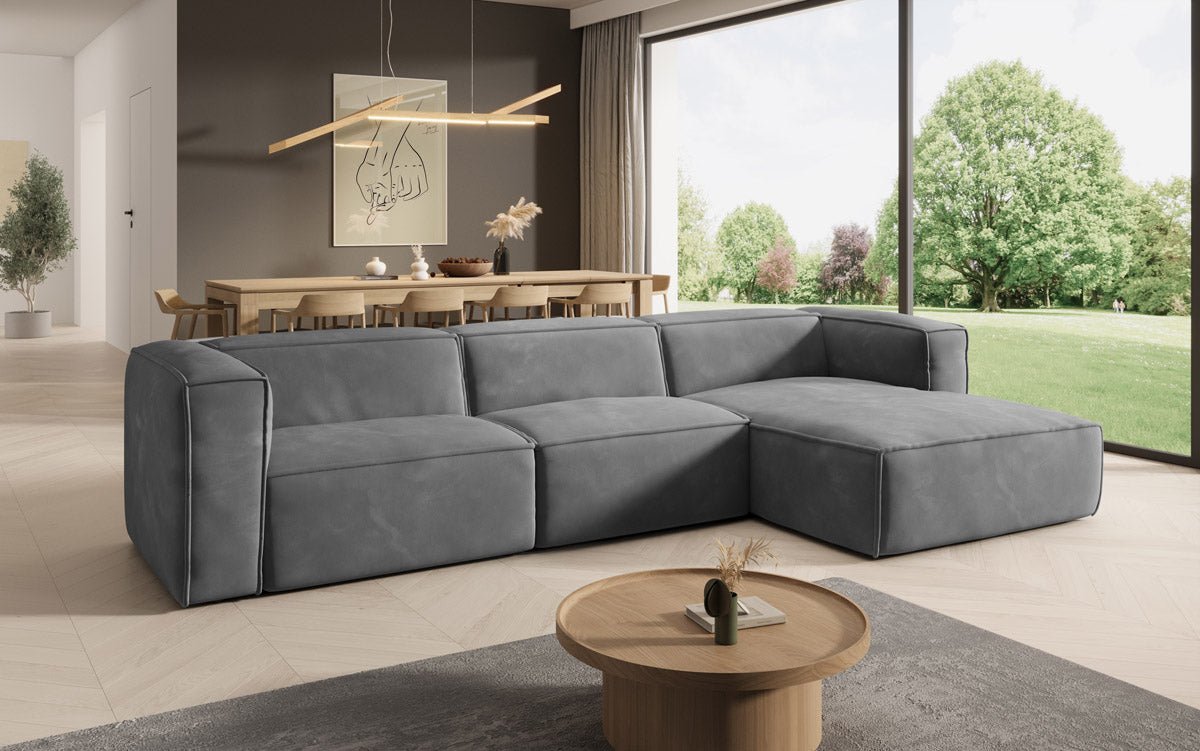 Designer Sofa Comfy L in Samt