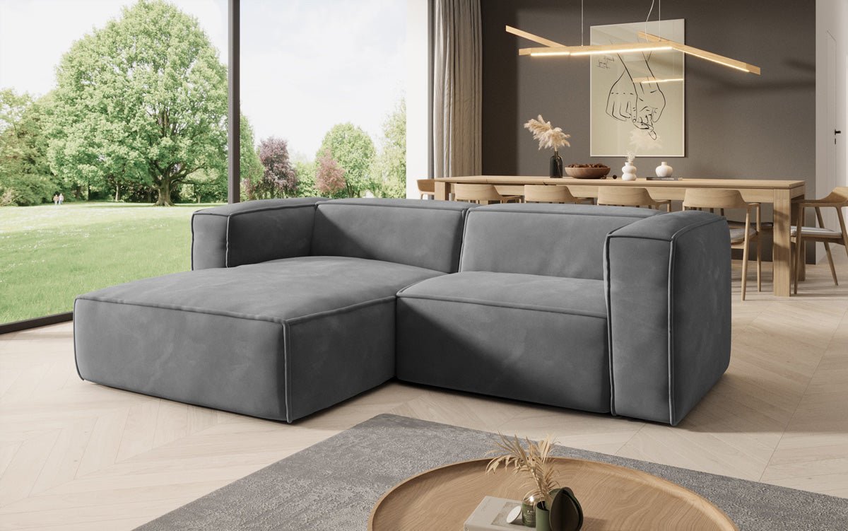 Designer Sofa Comfy L Mini in Samt