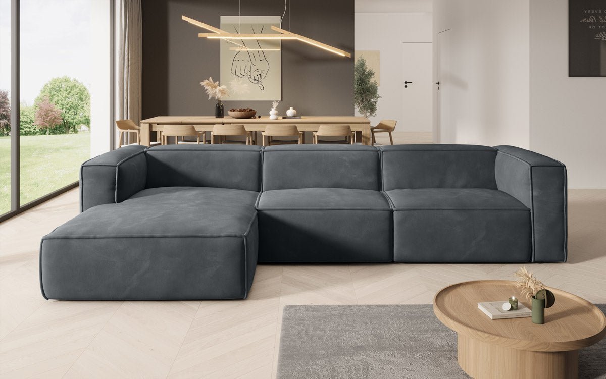 Designer Sofa Comfy L in Samt