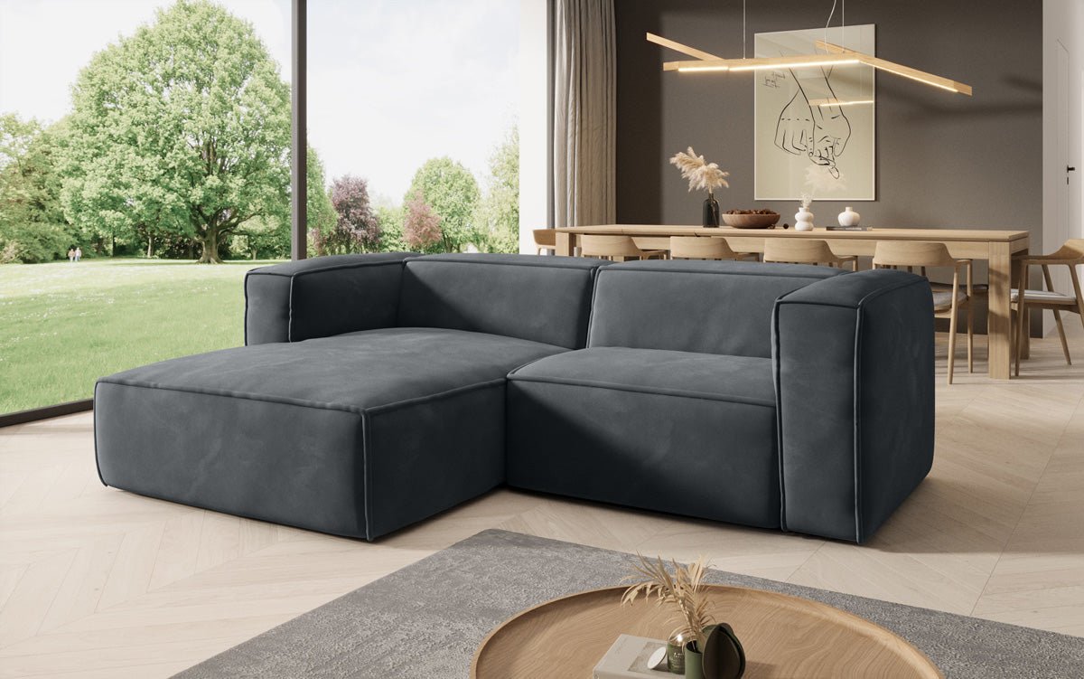 Designer Sofa Comfy L Mini in Samt
