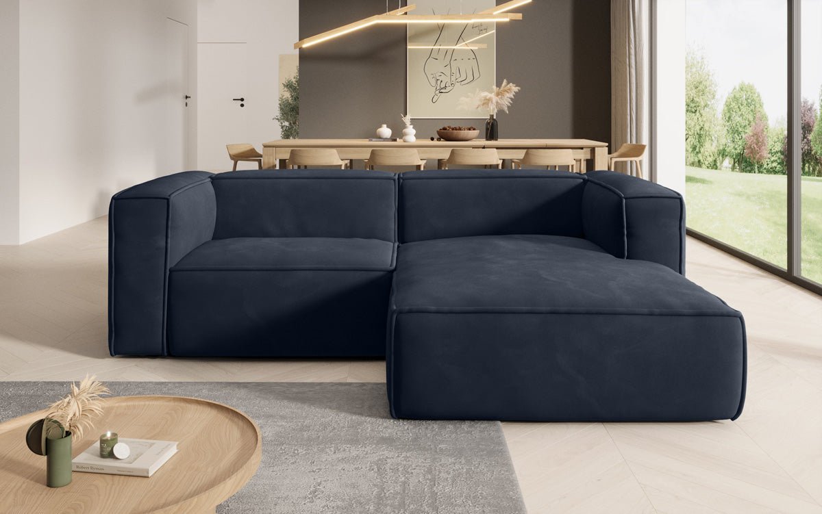 Designer Sofa Comfy L Mini in Samt