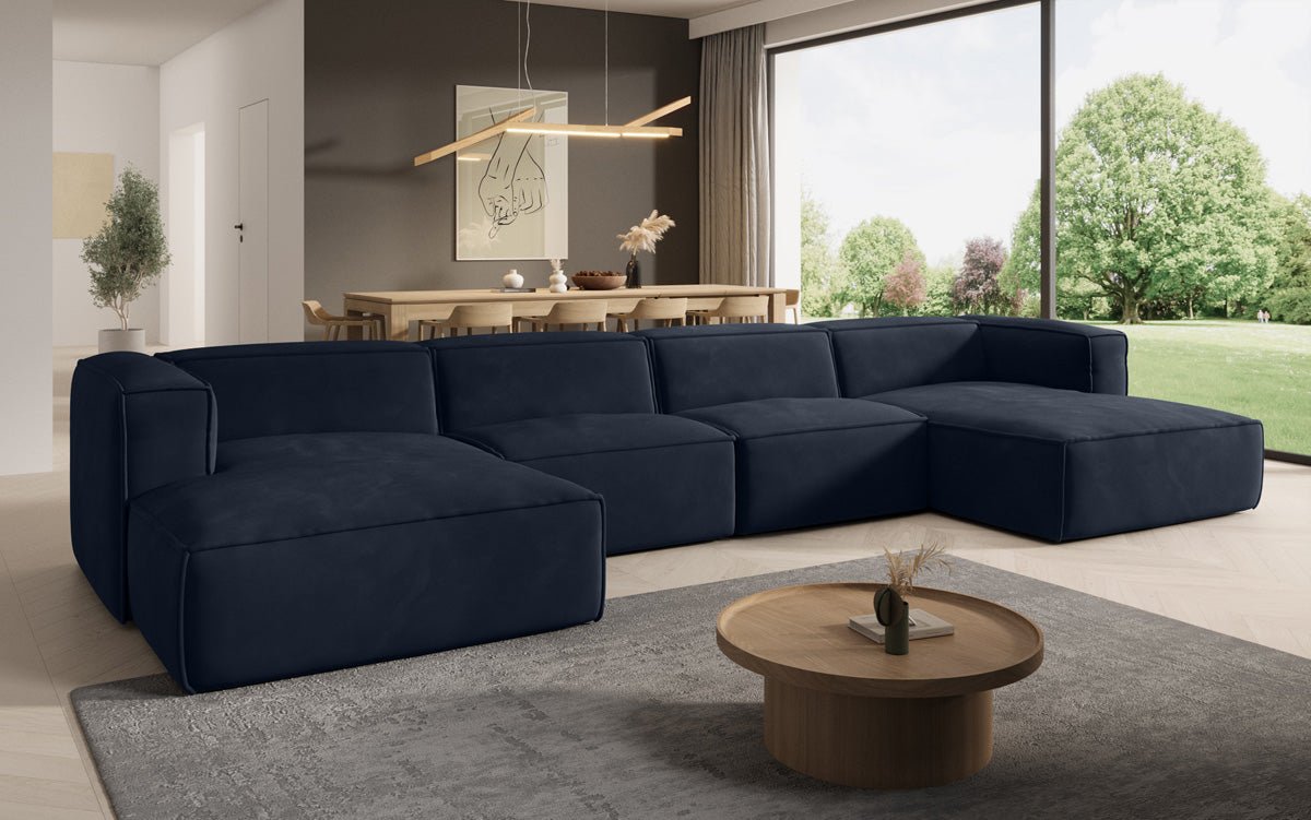 Designer Sofa Comfy U in Samt