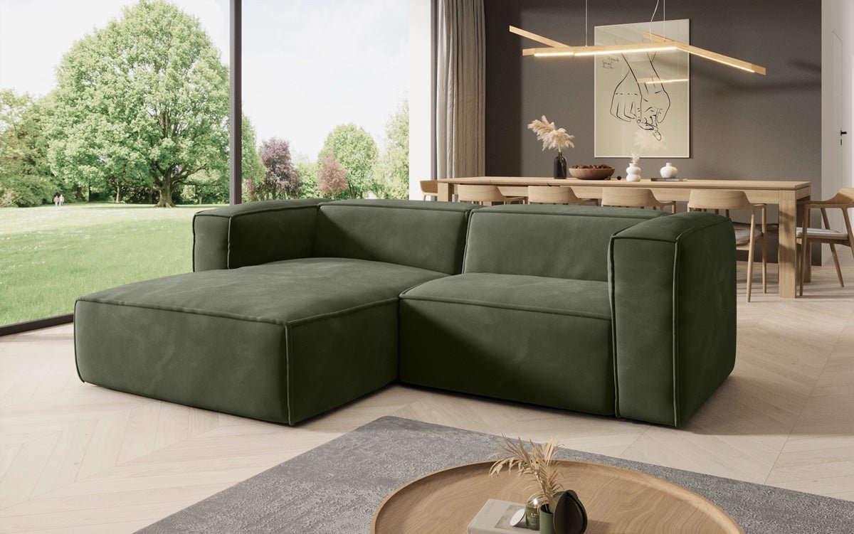 Designer Sofa Comfy L Mini in Samt