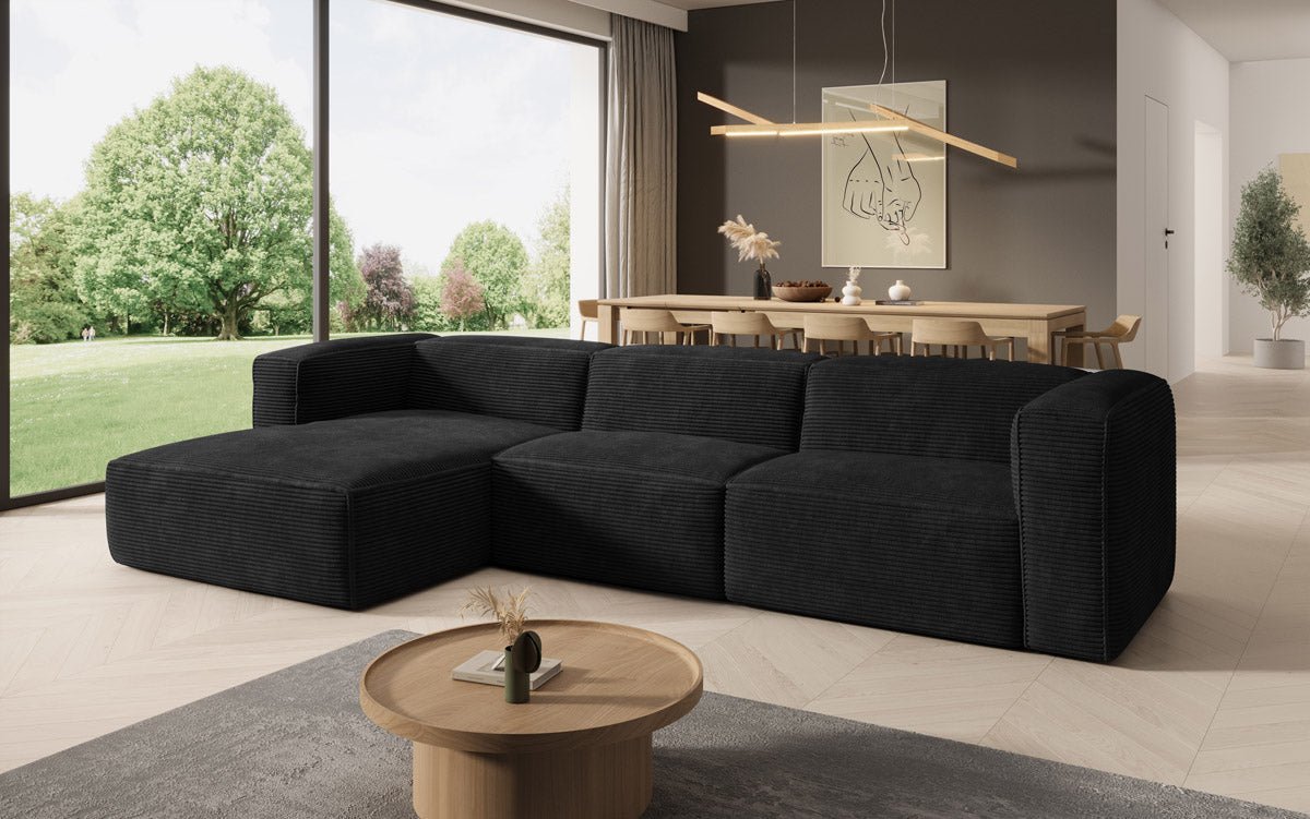 Designer Sofa Comfy L in Cord