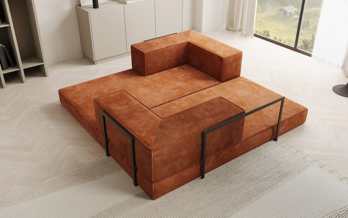 Designer Sofa Lazy 3 Sitzer in Cord