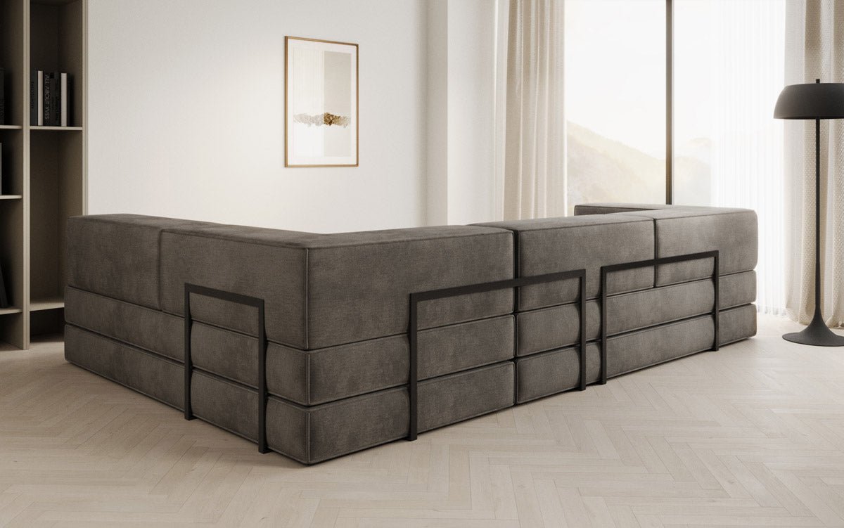 Designer Sofa Lazy L in Samt