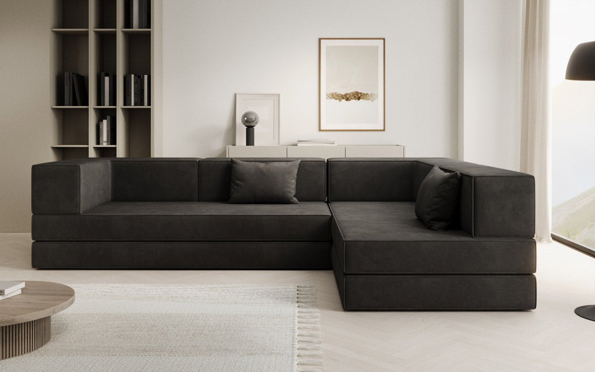 Designer Sofa Lazy L in Samt