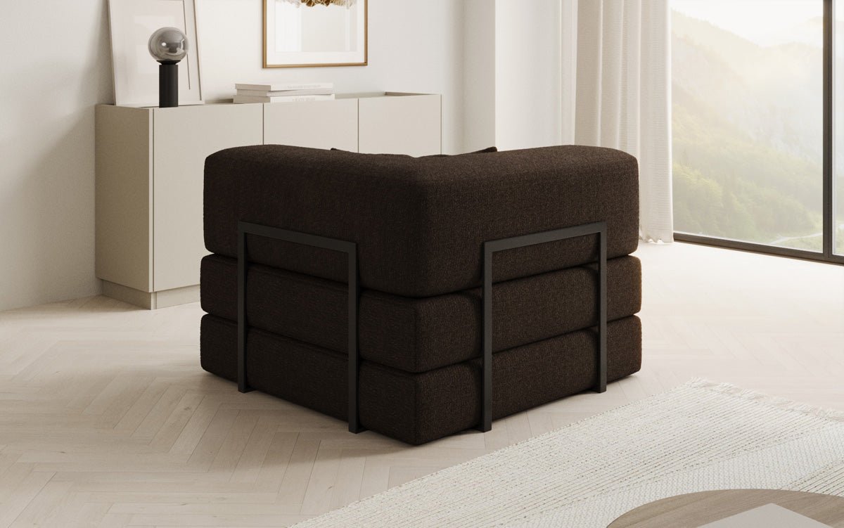 Designer Sofa-Sessel Lazy in Bouclé