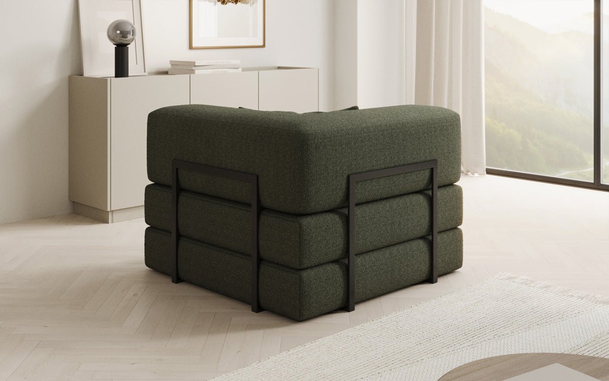 Designer Sofa-Sessel Lazy in Bouclé
