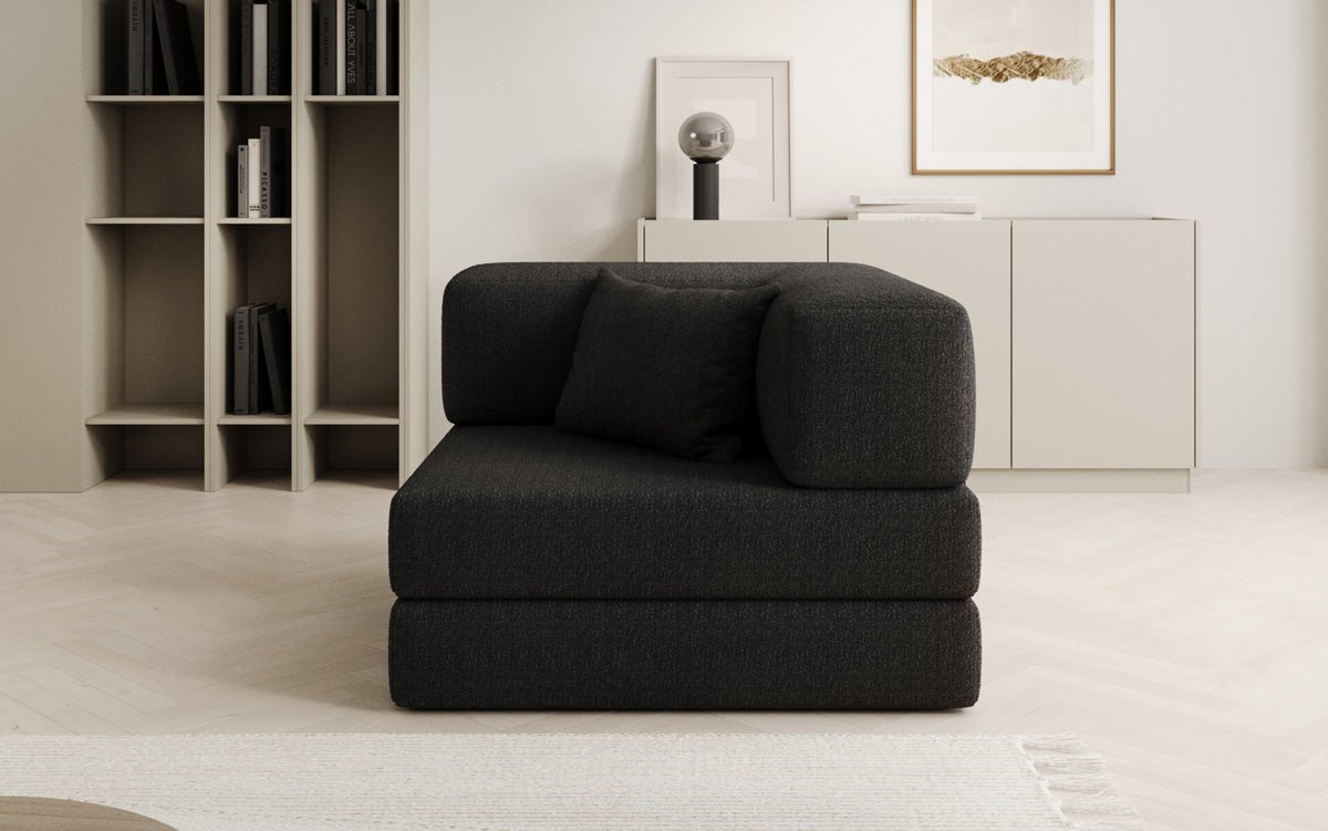 Designer Sofa-Sessel Lazy in Bouclé