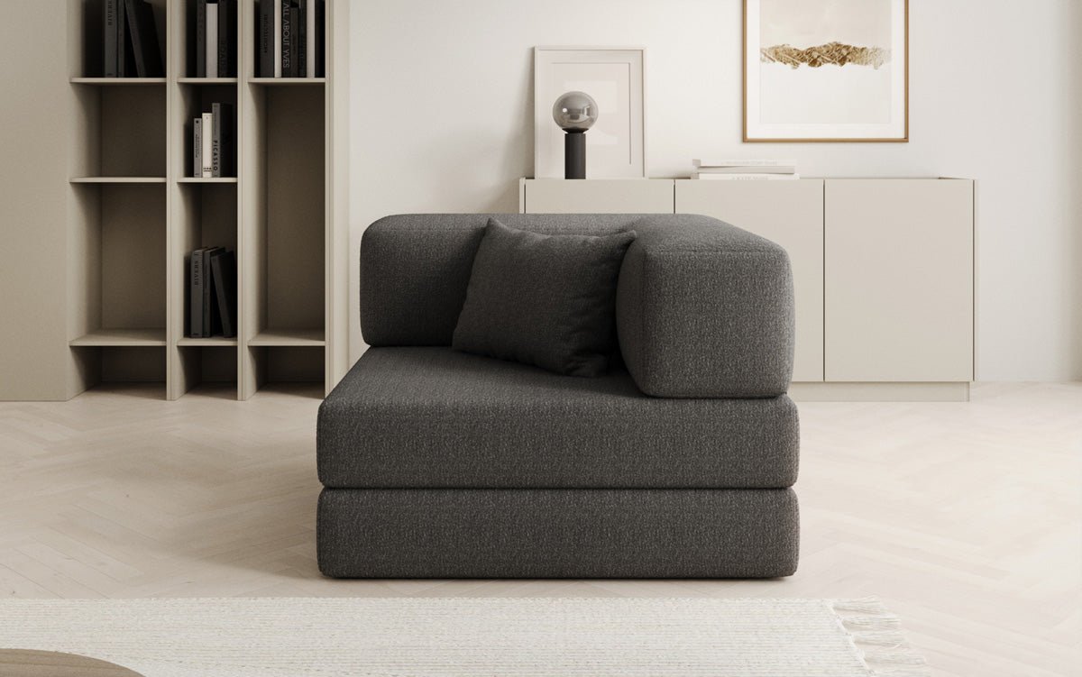 Designer Sofa-Sessel Lazy in Bouclé