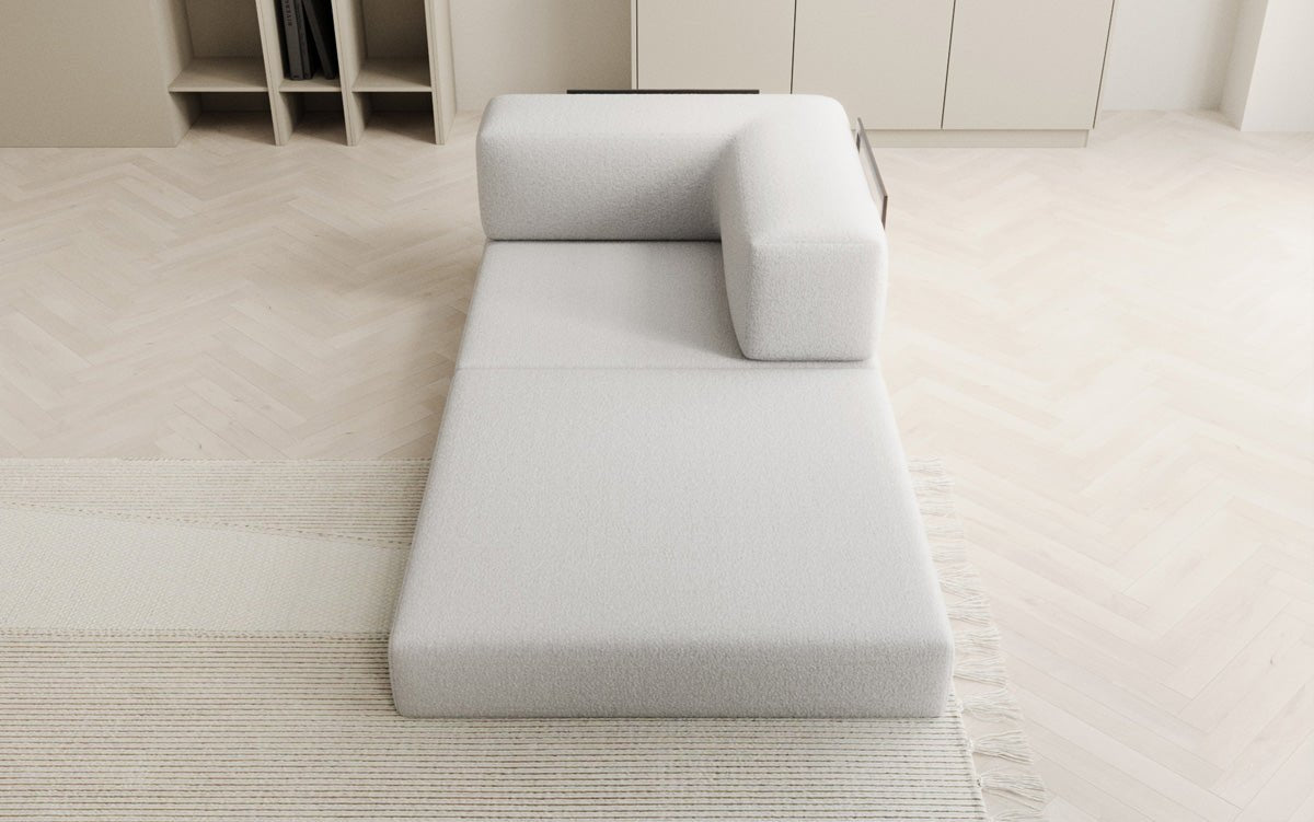 Designer Sofa-Sessel Lazy in Bouclé
