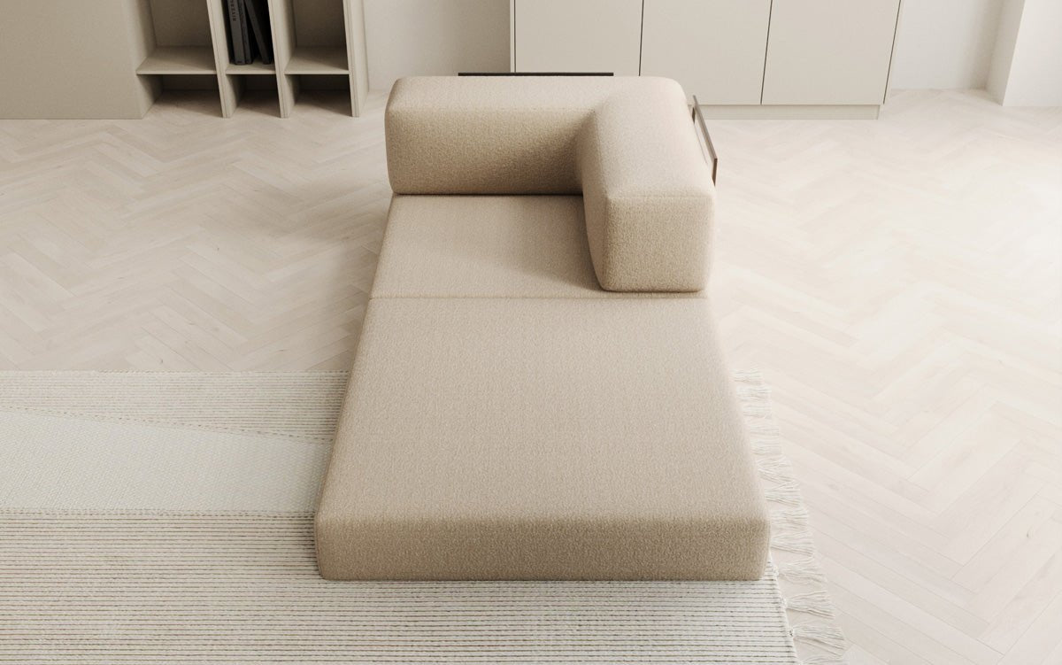 Designer Sofa-Sessel Lazy in Bouclé