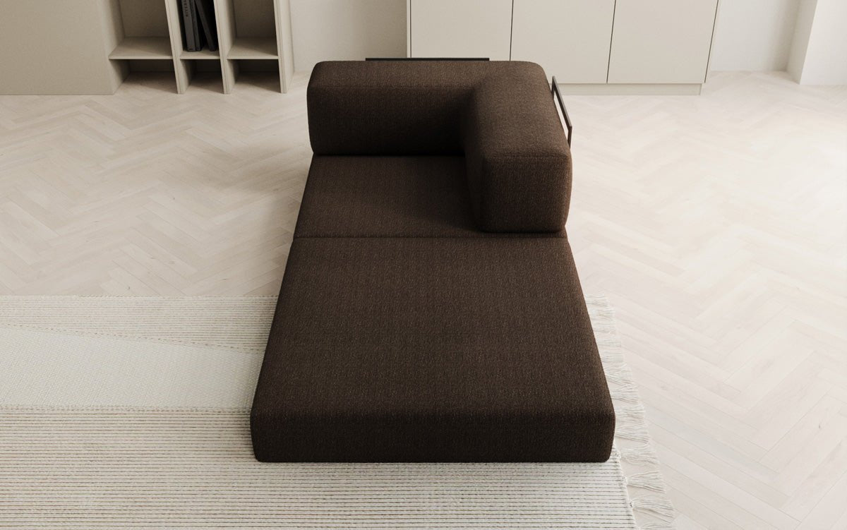 Designer Sofa-Sessel Lazy in Bouclé