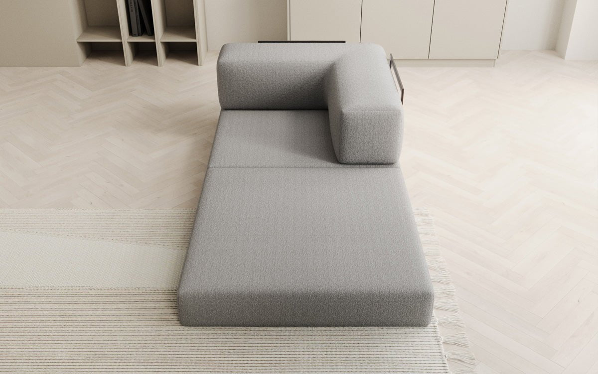 Designer Sofa-Sessel Lazy in Bouclé