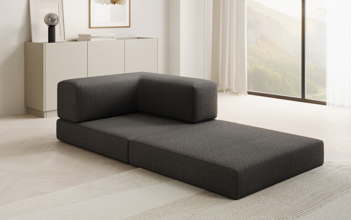 Designer Sofa-Sessel Lazy in Bouclé