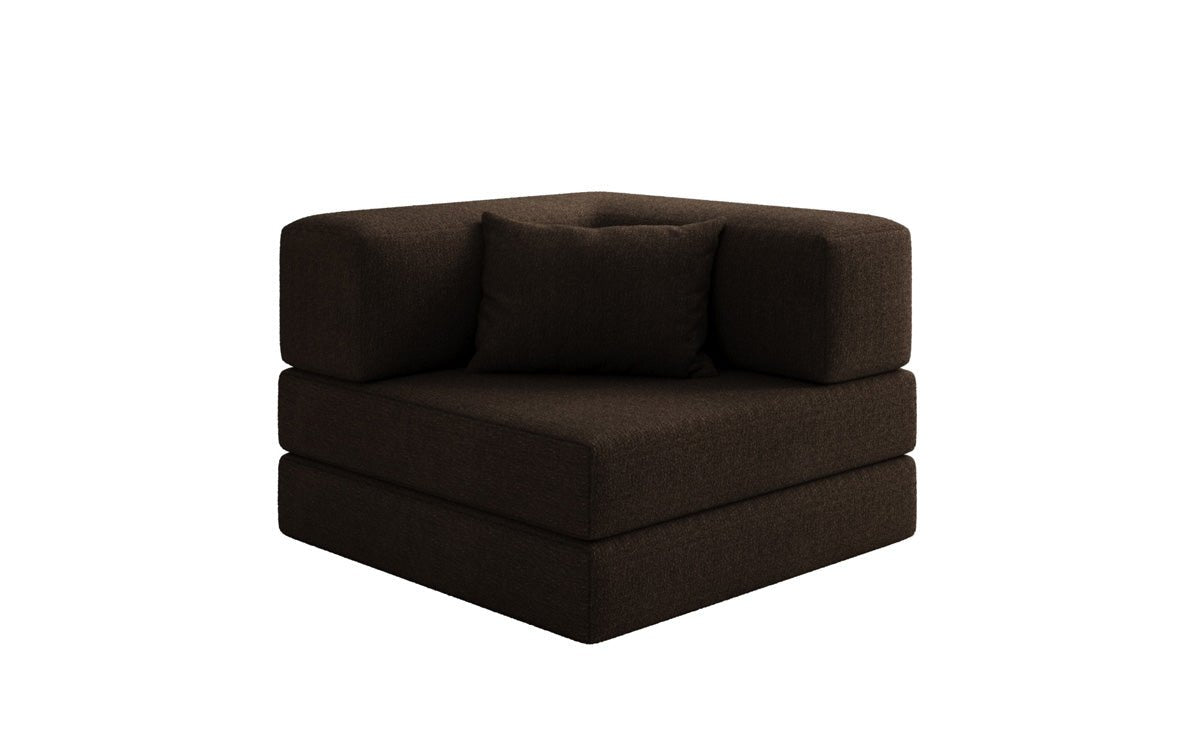 Designer Sofa-Sessel Lazy in Bouclé