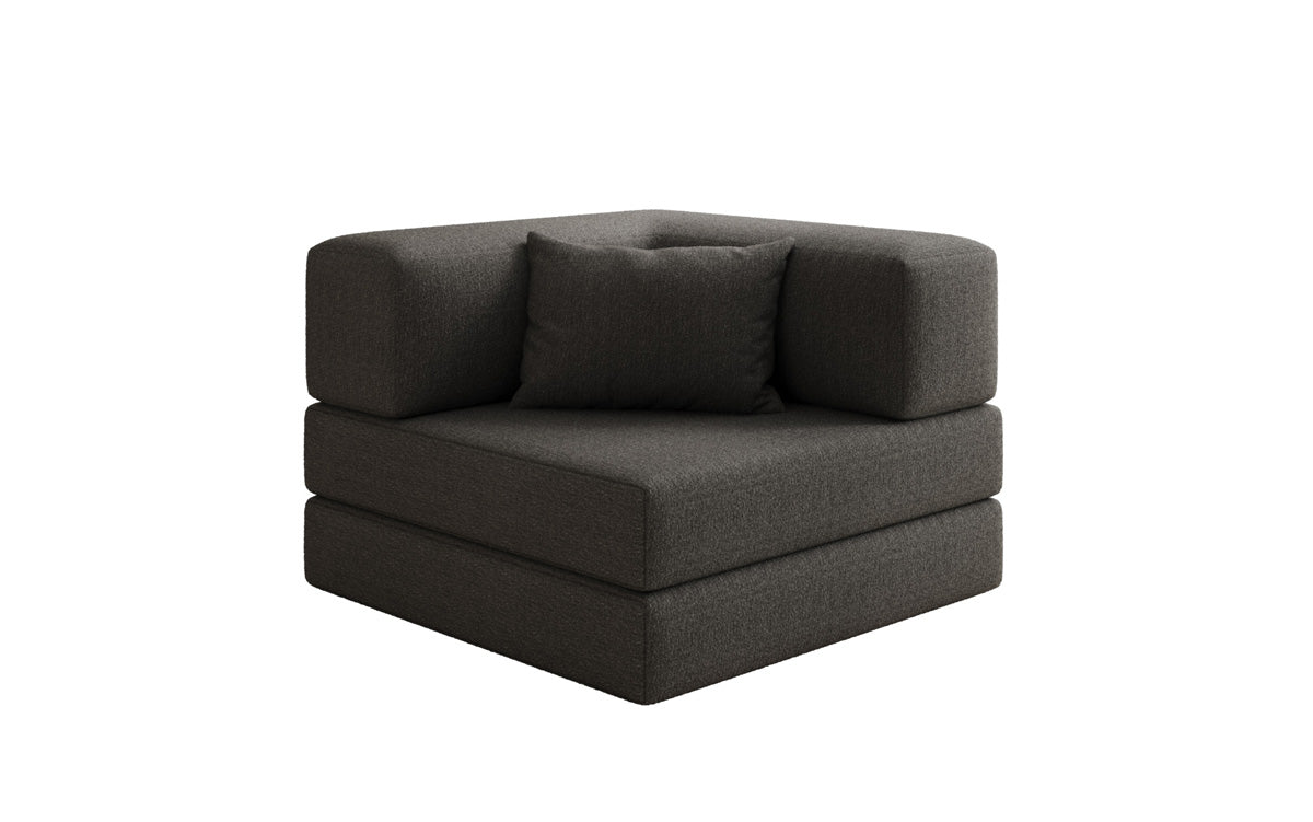 Designer Sofa-Sessel Lazy in Bouclé