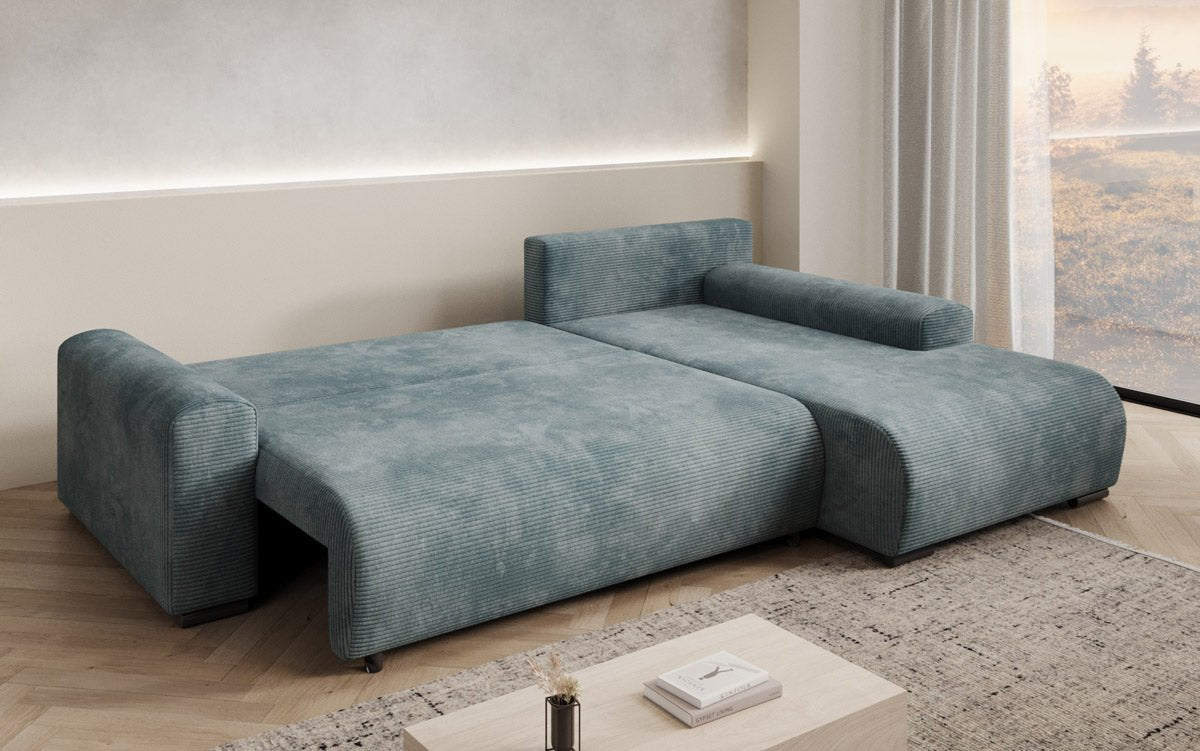 Designer Sofa Hanna mit Schlaffunktion und Stauraum