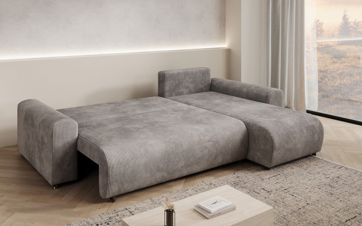 Designer Sofa Hanna mit Schlaffunktion und Stauraum