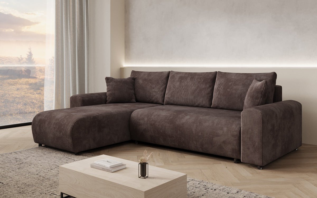 Designer Sofa Hanna mit Schlaffunktion und Stauraum
