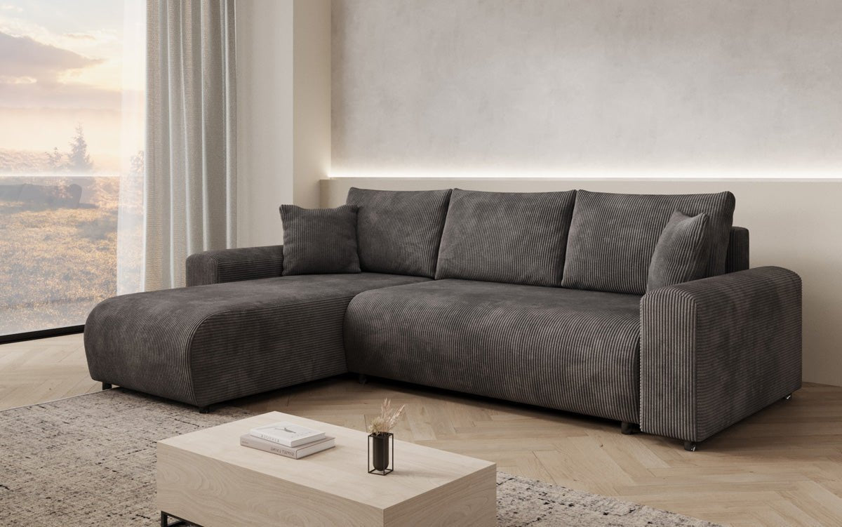 Designer Sofa Hanna mit Schlaffunktion und Stauraum