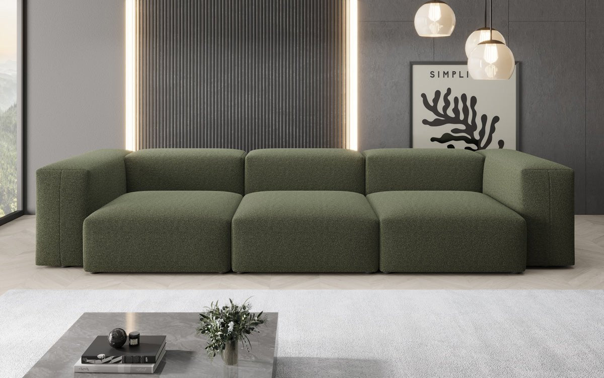 Designer 3 Sitzer Sofa Snug in Bouclé