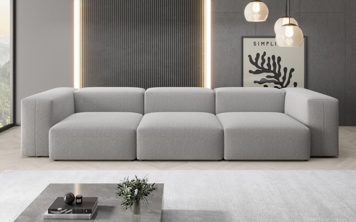 Designer 3 Sitzer Sofa Snug in Bouclé