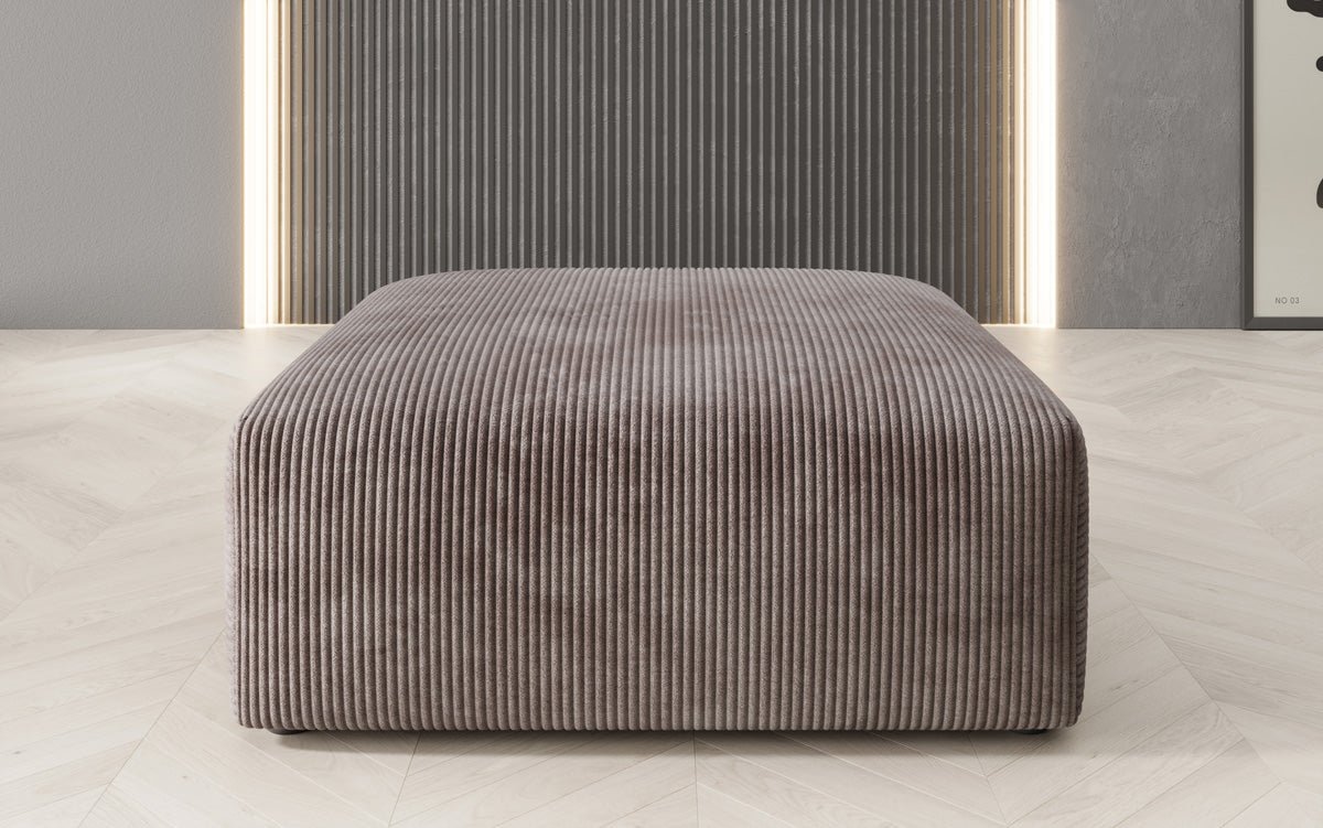 Beistellhocker 80 cm Snug aus Cord