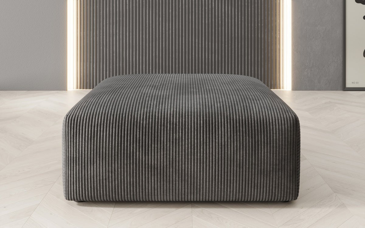 Beistellhocker 80 cm Snug aus Cord