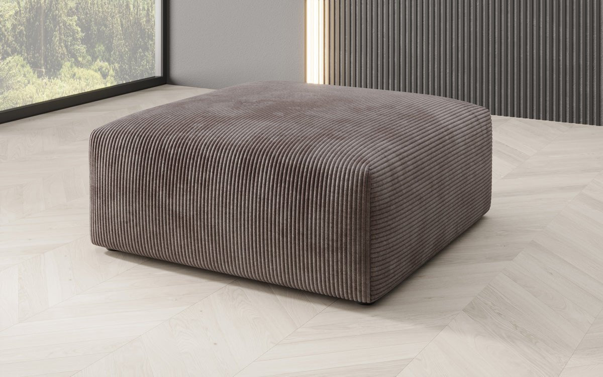 Beistellhocker 80 cm Snug aus Cord