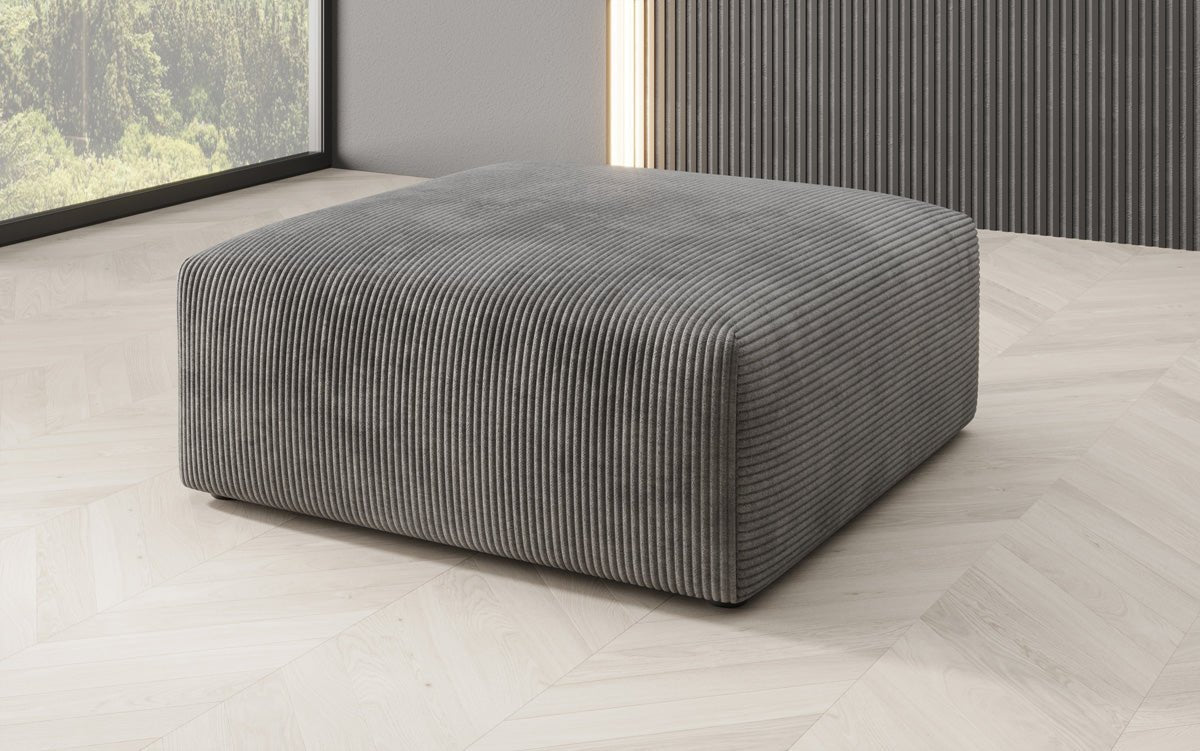 Beistellhocker 80 cm Snug aus Cord