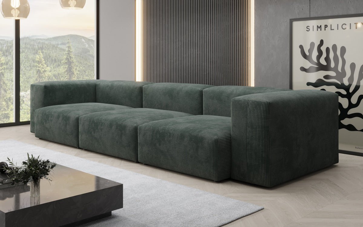 Designer 3 Sitzer Sofa Snug in Cord