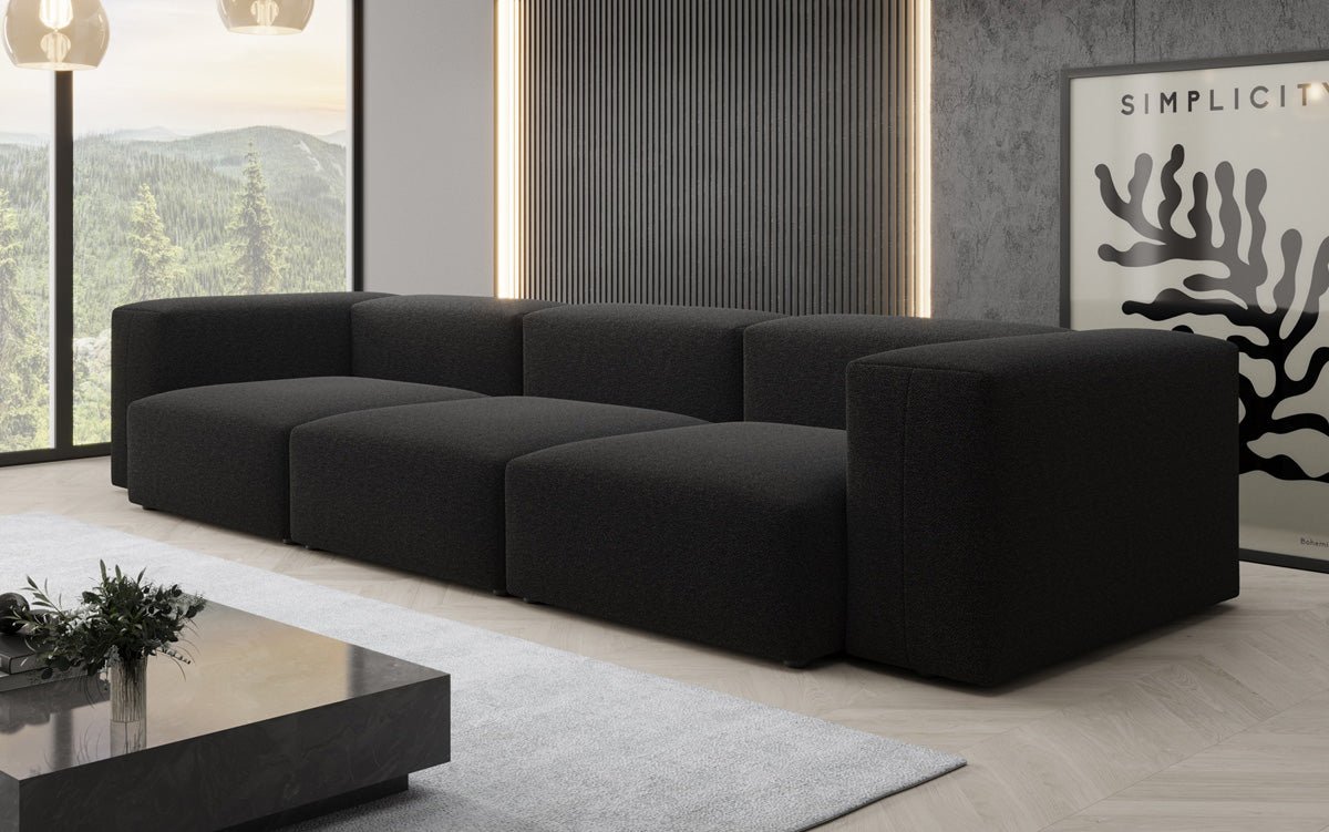 Designer 3 Sitzer Sofa Snug in Bouclé