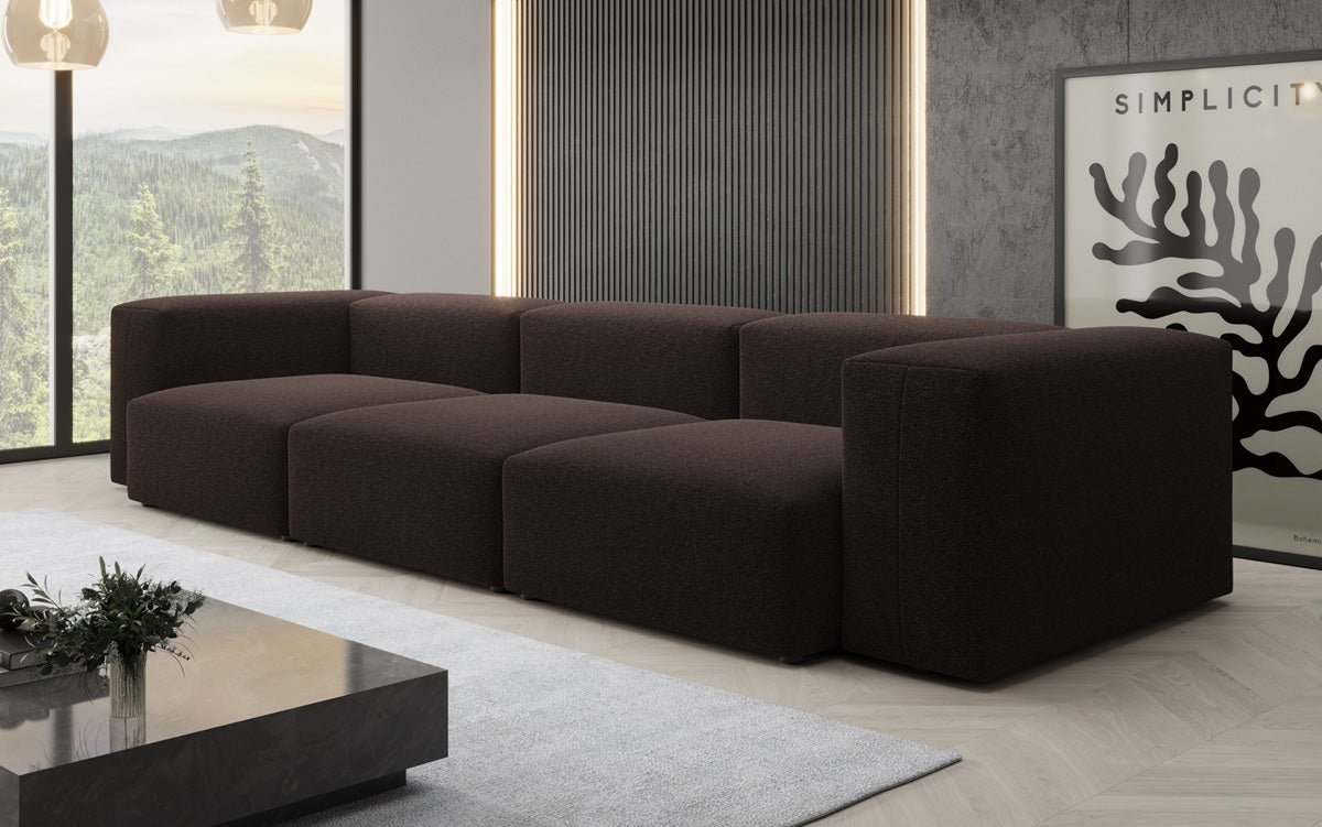 Designer 3 Sitzer Sofa Snug in Bouclé