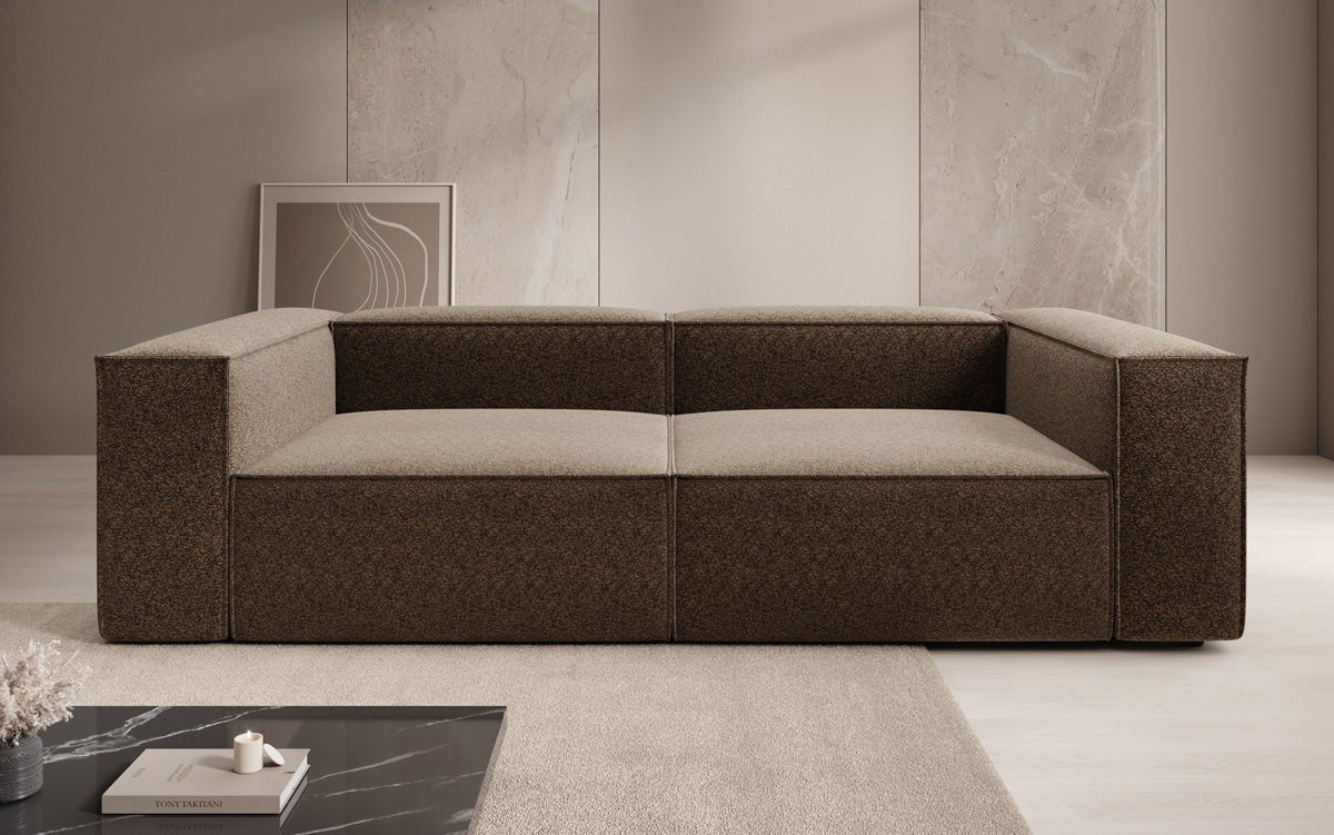 Designer Sofa Lesley 3 Sitzer in Strukturstoff