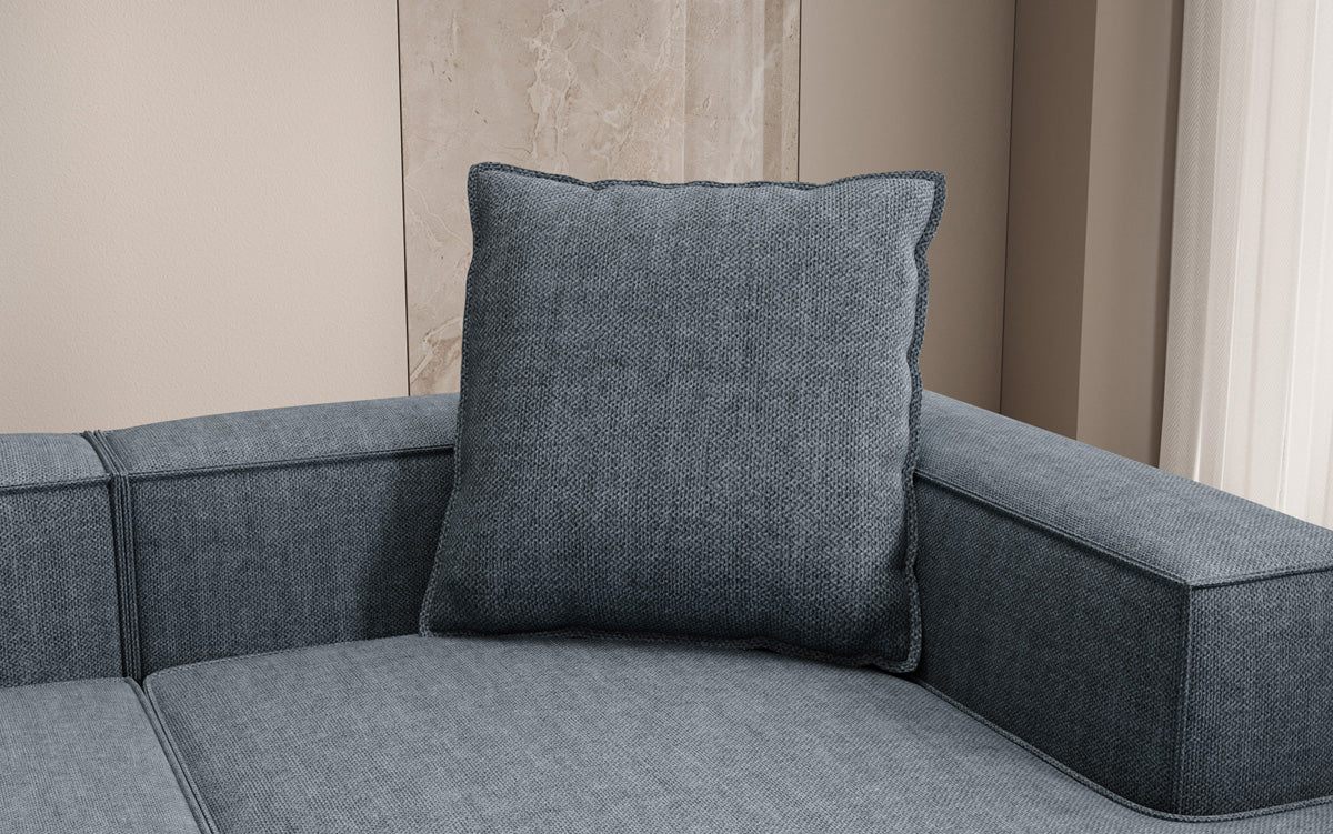 Zierkissen Lesley 60x60 in Leinen-Optik